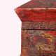 Handmade Red Wooden Box with Buddha & Sacred Symbols |Hand-Painted Storage Chest