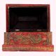 Handmade Wooden Box with Dragon & Buddha Motifs | Hand-Painted Storage Chest