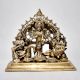Fine Art Lord Ganesha Lakshmi and Saraswati Brass Figurine