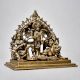 Fine Art Lord Ganesha Lakshmi and Saraswati Brass Figurine