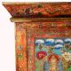 Traditional Himalayan Wooden Almirah with Buddha Artwork