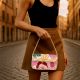Luxury Colorful Floral Beaded Handbag Designer Women Shoulder Bag