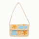 Luxury Colorful Beaded Shoulder Bag with Seashell & Starfish Design