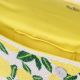 Handmade Beaded Shoulder Bag Lemon Fruit Design Summer Tote Purse for Women