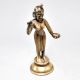 Vintage Brass Hindu Goddess Radha Standing Statue