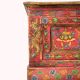 Handmade Wooden Painted Storage Box with Fish Motifs and Floral Artwork