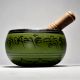 Buddha Carved Tibetan Singing Om Bowl with Wooden Striker