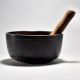 Buddha Carved Tibetan Singing Om Bowl with Wooden Striker