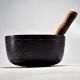 Buddha Carved Tibetan Singing Om Bowl with Wooden Striker