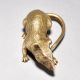 Brass Rat Figurine with Long Tail