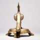 Brass Peacock Figurine on Table
