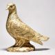 English Art Brass Pigeon Figurine
