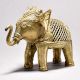 Tribal Art Elephant Figurine with Jali Work