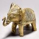 Tribal Art Elephant Figurine with Jali Work