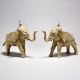 Tribal Art Elephant Pair with Jali Work