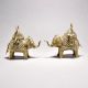 Tribal Art Elephant Pair with Decorative Box