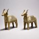 Handmade Metal Dhokra Deer Statue in Pair