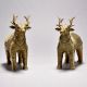 Handmade Metal Dhokra Deer Statue in Pair