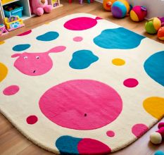 Handtufted Whimsy Jumbo Dot Wool Rug