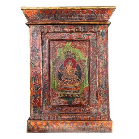 Vintage Style Wooden Box with Floral Motifs