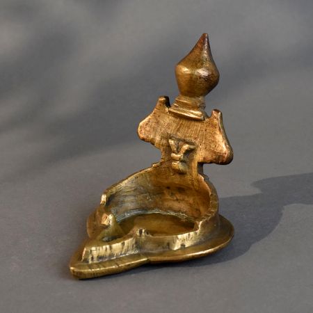 Vintage Brass South Indian Pooja Diya for Home Temple Decor