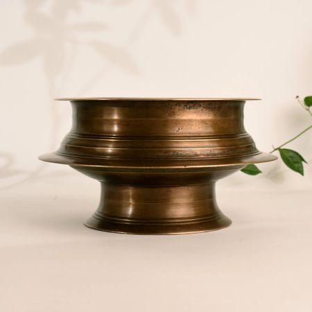 Indian Vintage Brass Pot for Office Decoration