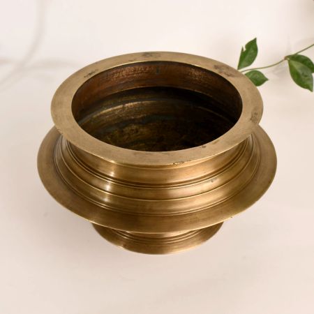 Vintage Deep Brass Pot for Decoration