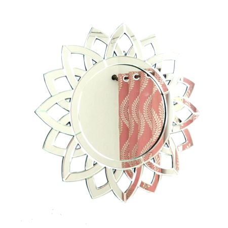 Lotus Bloom Round Mirror