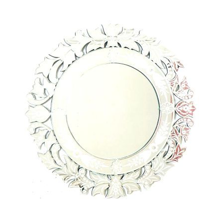 Bloom Wreath Round Mirror