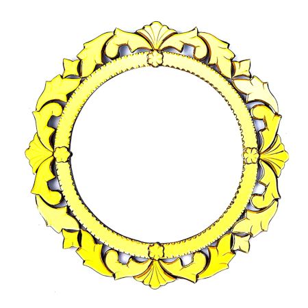 Gilded Scroll Oval Mirror