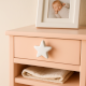 Solid White Star Ceramic Cabinet Knob