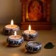 Decorative Modern Ceramic Tea Light Holders in Set of 4
