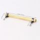 Adjustable Golden Brass and Wooden Tube Cabinet Handle (7 Inches)