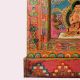 Traditional Handmade Wooden Storage Box with Multicolor Buddha Paintings