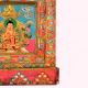 Traditional Handmade Wooden Storage Box with Multicolor Buddha Paintings
