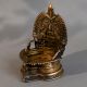 Brass South Indian Temple Art Diya with Deity Design