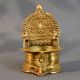 Vintage Handmade Brass South Indian Temple Style Pooja Diya