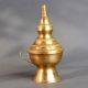 Handmade Brass Central India Oil Lamp with Handle