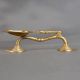 Handcrafted Brass Aarti Oil Lamp with Decorative Handle
