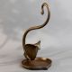 Vintage Brass Cobra Oil Lamp Himalayan Art Style