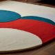 Handtufted Abstract Color Circle Wool Rug