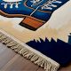 Handtufted Sneaker Motif Accent Wool Rug
