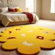 Handtufted Golden Blossom Play Wool Rug