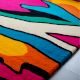 Handtufted Vivid Wave Abstract Wool Rug