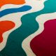 Handtufted Playful Waves Color Wool Rug
