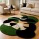 Handtufted Green Lily Pad Wool Rug