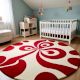 Handtufted Cherry Swirl Nursery Wool Rug