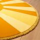 Handtufted Golden Sun Ray Wool Rug