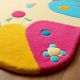 Handtufted Color Block Dotty Wool Rug
