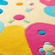 Handtufted Color Block Dotty Wool Rug